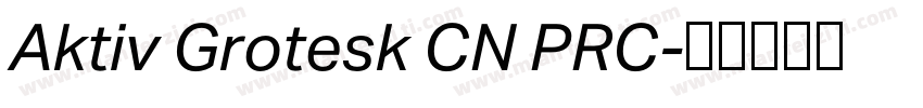 Aktiv Grotesk CN PRC字体转换
